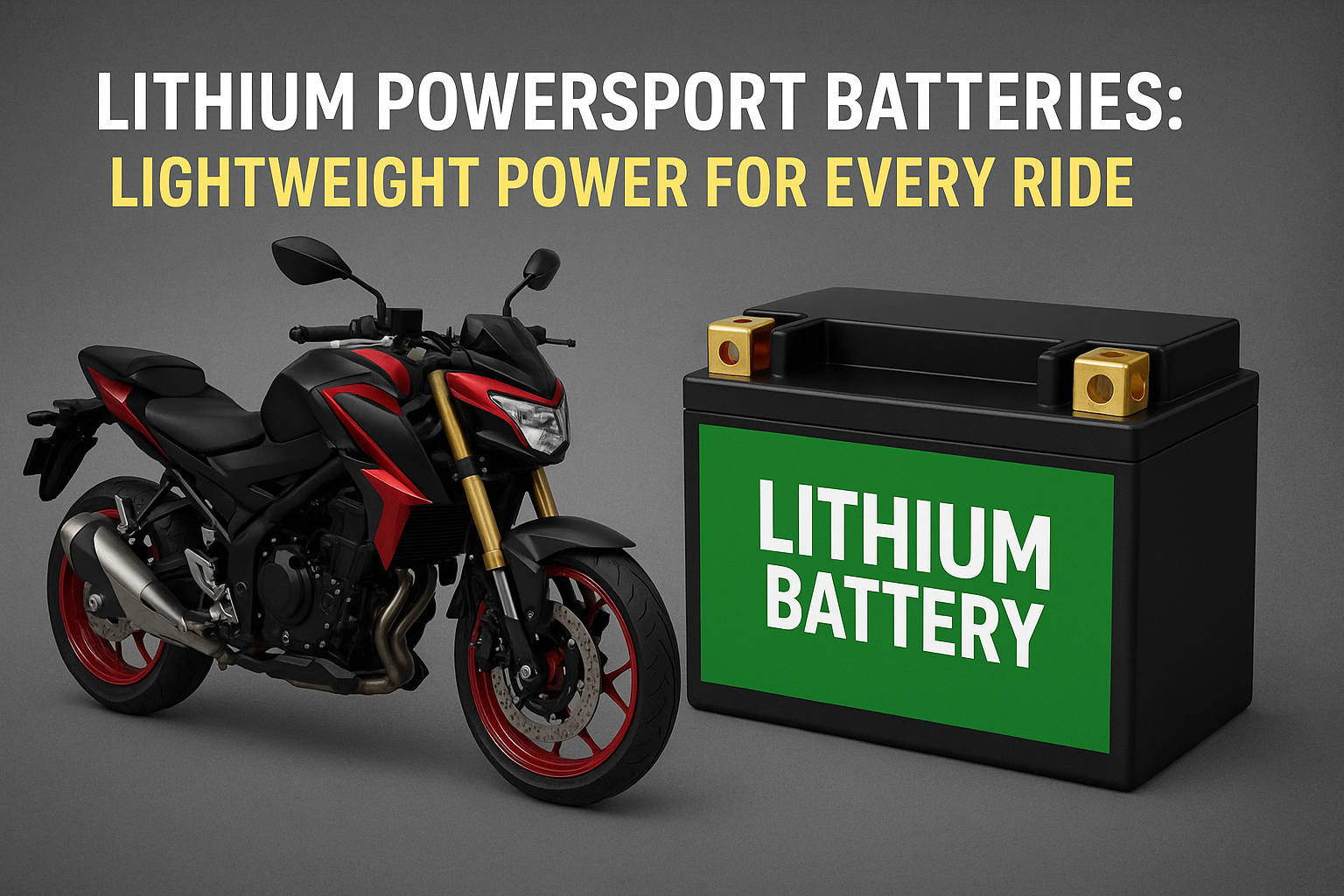 Lithium Powersport Batteries: Lightweight Power for Every Ride