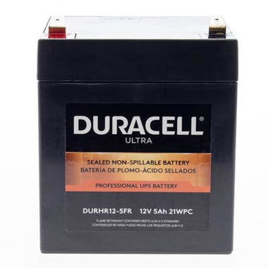 Duracell Ultra 12V 5AH High Rate AGM Sealed Lead Acid (SLA) Battery with F2 Terminals