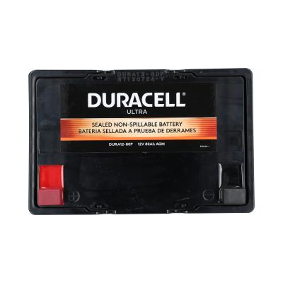 Duracell Ultra 12V 40AH Deep Cycle AGM Sealed Lead Acid (SLA) Battery with M6 Insert Terminals