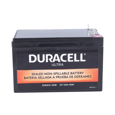 Duracell Ultra 12V 12AH AGM General Purpose Sealed Lead Acid (SLA) Battery with NB Terminals