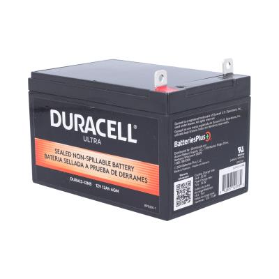 Duracell Ultra 12V 12AH AGM General Purpose Sealed Lead Acid (SLA) Battery with NB Terminals