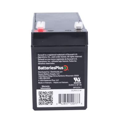 Duracell Ultra 12V 9AH AGM Sealed Lead Acid (SLA) Battery with F1 Terminal