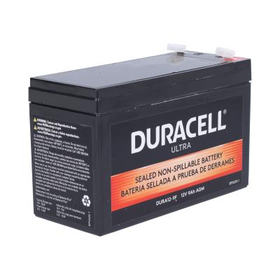 Duracell Ultra 12V 9AH AGM Sealed Lead Acid (SLA) Battery with F1 Terminal