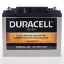 Duracell Ultra 12V 40AH Deep Cycle AGM Sealed Lead Acid (SLA) Battery with M6 Insert Terminals-1