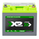 X2Power 12V 50Ah Marine Lithium Iron Phosphate (LiFePO4) Deep Cycle Battery with Bluetooth-1