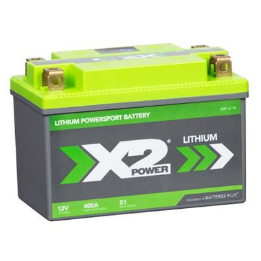 X2Power 400A Pulse Cranking X2P14 Lithium Powersport Battery - 0