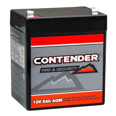 Contender 12V 5Ah AGM Fire and Security Battery
