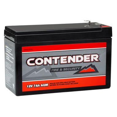Contender 12V 7Ah AGM Fire and Security Battery - 0