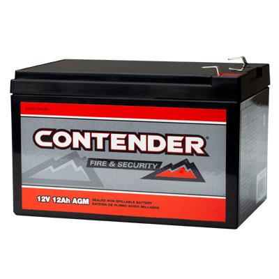 Contender 12V 12Ah AGM Fire and Security Battery