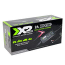 X2Power 2A 6V/12V Automatic Battery Charger and Maintainer for Motorcycle, and Powersport Batteries-2