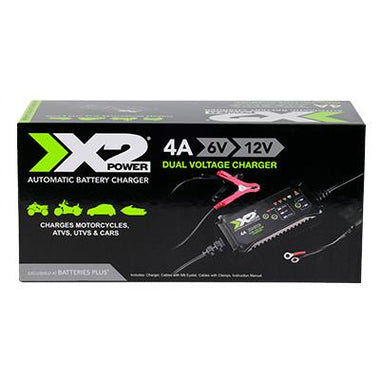 X2Power 4A 6V/12V Automatic Battery Charger and Maintainer for Automotive and Powersport Batteries