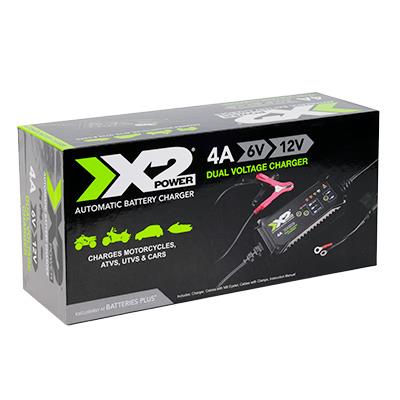 X2Power 4A 6V/12V Automatic Battery Charger and Maintainer for Automotive and Powersport Batteries