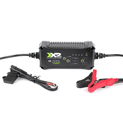 X2Power 4A 6V/12V Automatic Battery Charger and Maintainer for Automotive and Powersport Batteries