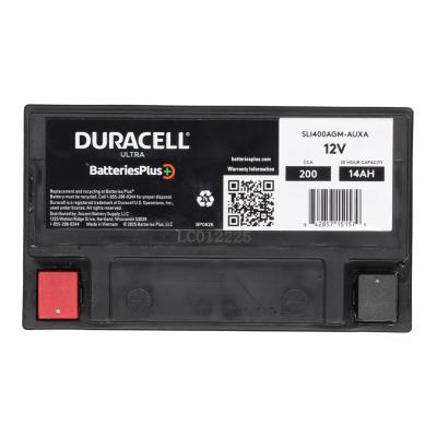 Duracell Ultra Start/Stop Car Battery | Group 400 | 200CCA | AGM Auxiliary