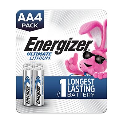 Energizer Ultimate Lithium 1.5V AA, LR6 Battery - 4 Pack