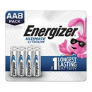 Energizer Ultimate Lithium 1.5V AA, LR6 Battery - 8 Pack-1