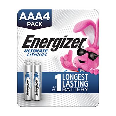 Energizer Ultimate Lithium 1.5V AAA, LR03 Battery - 4 Pack