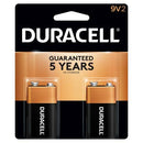Duracell Coppertop 9V 9V, 6LR61 Alkaline Battery - 2 Pack-1