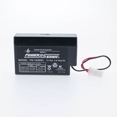 Power Sonic 12V .8AH AGM Sealed Lead Acid (SLA) Battery with WL Terminals