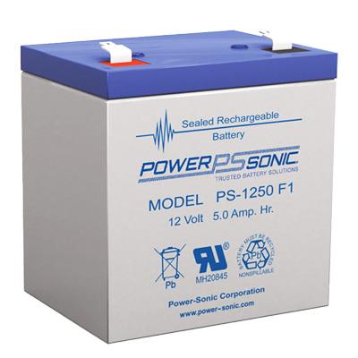 Power Sonic 12V 5AH AGM Sealed Lead Acid (SLA) Battery with F1 Terminals