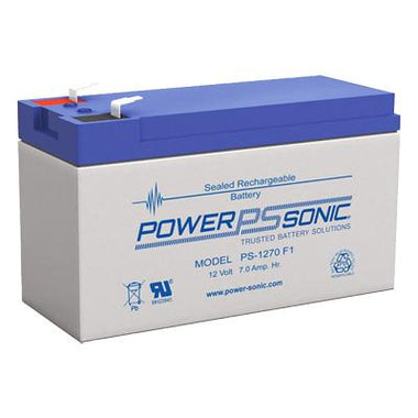 Power Sonic 12V 7AH AGM Sealed Lead Acid (SLA) Battery with F1 Terminals