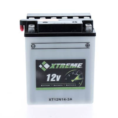 Xtreme High Performance 12N14-3A 12V 128CCA Flooded Powersport Battery - 0