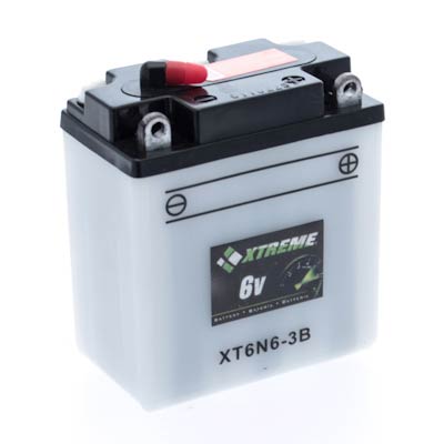 Xtreme 6N6-3B 6V Flooded Powersport Battery