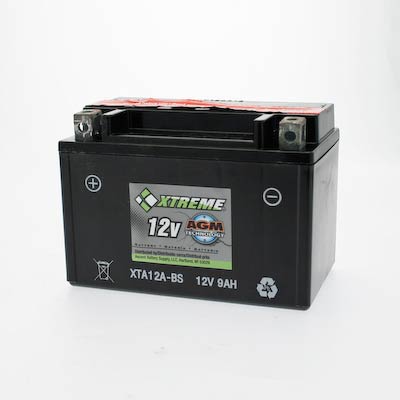 Xtreme 12A-BS 12V 175CCA AGM Powersport Battery