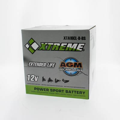 Xtreme 16CL-B-BS 12V 230CCA AGM Powersport Battery
