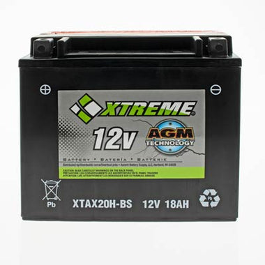 Xtreme 20H-BS 12V 310CCA AGM Powersport Battery - 0