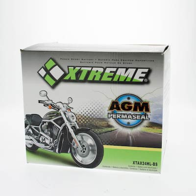 Xtreme 24HL-BS 12V 350CCA AGM Powersport Battery