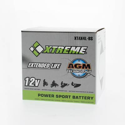 Xtreme 4L-BS 12V 50CCA AGM Powersport Battery