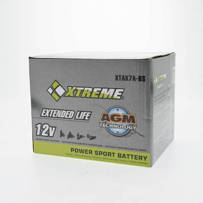 Xtreme 7A-BS 12V 90CCA AGM Powersport Battery