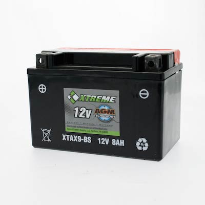 Xtreme 9-BS 12V 120CCA AGM Powersport Battery
