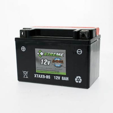 Xtreme 9-BS 12V 120CCA AGM Powersport Battery - 0