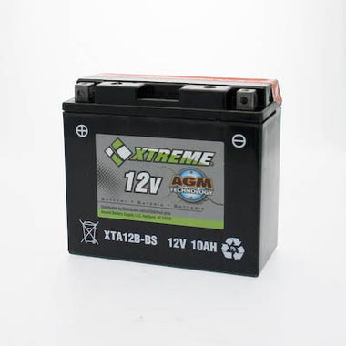 Xtreme 12B-BS 12V 175CCA AGM Powersport Battery - 0