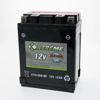 Xtreme 14AH-BS 12V 205CCA AGM Powersport Battery - 0