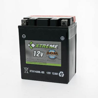 Xtreme 14AHL-BS 12V 205CCA AGM Powersport Battery - 0