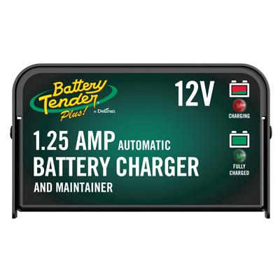 Battery Tender Plus 12V 1.25A Charger and Maintainer for Motorcycle, ATV, and Watercraft Batteries