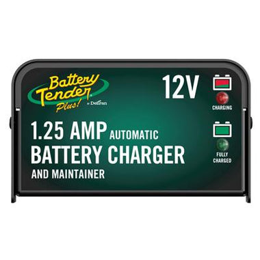 Battery Tender Plus 12V 1.25A Charger and Maintainer for Motorcycle, ATV, and Watercraft Batteries