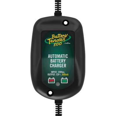 Battery Tender Weatherproof 12V 800mA Charger for Motorcycle, ATV, and Watercraft Batteries