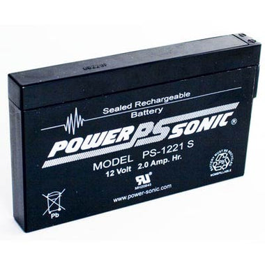 Power Sonic 12V 2AH AGM Sealed Lead Acid (SLA) Battery with F1 Terminals