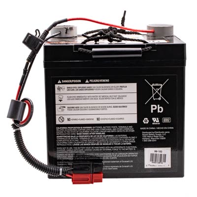 Duracell Ultra 12V 55AH Sealed Lead Acid (SLA) Medical Battery for the SV21 StyleView