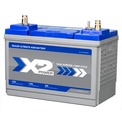 X2Power | Heavy Duty | Premium AGM Dual Purpose Battery | 1150CCA | Group 31T