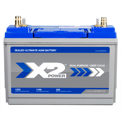 X2Power | Heavy Duty | Premium AGM Dual Purpose Battery | 1150CCA | Group 31T