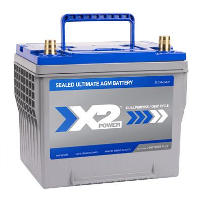 X2Power Car Battery | Group 35 | 740CCA | Premium AGM