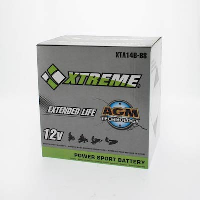 Xtreme 14B-BS 12V 210CCA AGM Powersport Battery
