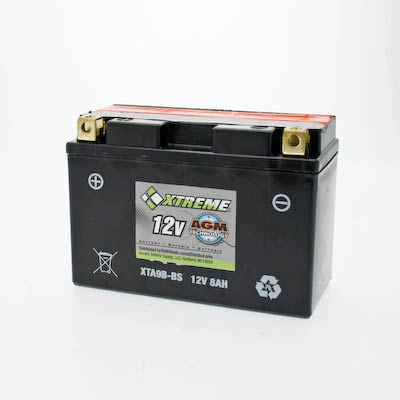 Xtreme 9B-BS 12V 110CCA AGM Powersport Battery