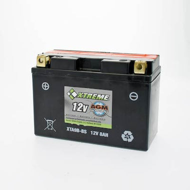 Xtreme 9B-BS 12V 110CCA AGM Powersport Battery - 0