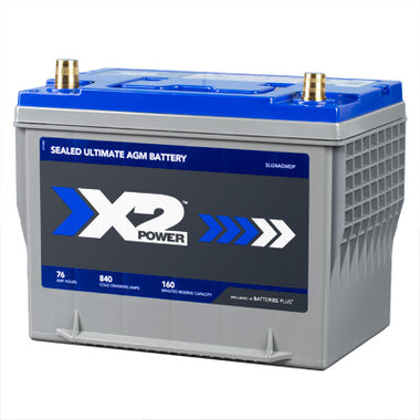 X2Power Car and Truck Battery | Premium AGM | 840CCA | Group Size 24 - 0